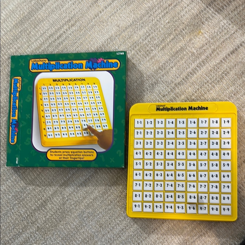 Yellow Multiplication Machine Grid Learning Toy - Picture 1 of 3